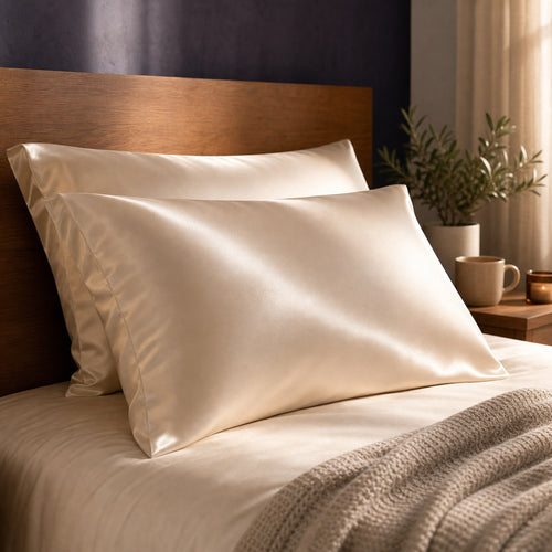 Cooling Silk Pillowcase (2-Pack) — lifestyle